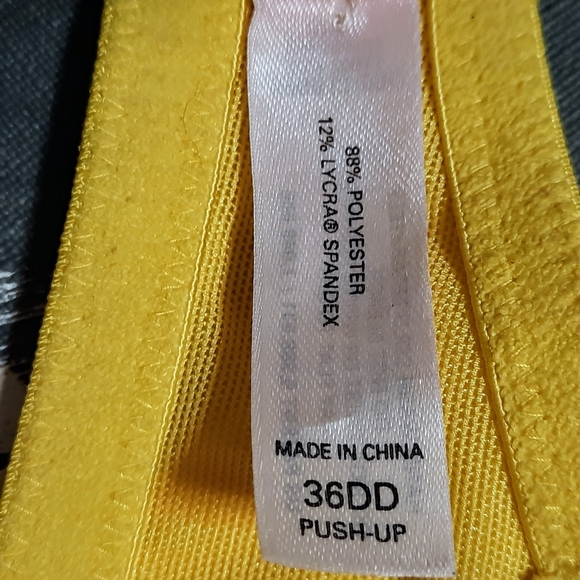 NWOT Victoria's Secret VERY SEXY COLLECTION neon yellow, Push Up Bra 36DD - Picture 3 of 5